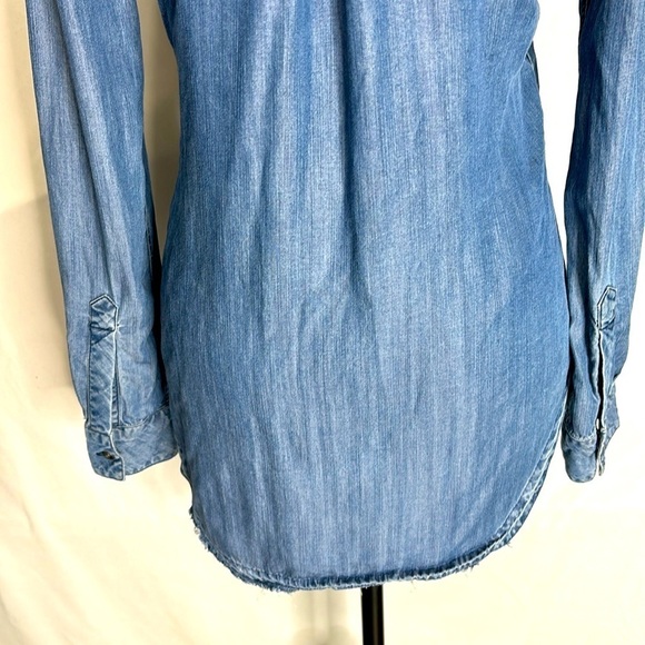 RAILS Carter Raw denim dark wash frayed hem in small - Picture 6 of 7